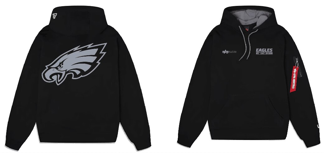 Men Philadelphia Eagles 2024 Nike NFL black hoodie